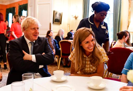 Boris Johnson y Carrie Symonds