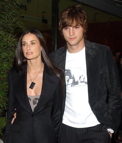 En el año 2005, Moore le dio el «sí, quiero» a Ashton Kutcher