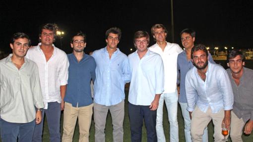 Borja Fernández-Basterra, Javier Vidal, Luis Marín, Mateo Ibáñez, Carlos Medina, José Ramón Halcón, Javier Román, Juan Obando y Eduardo Talegón