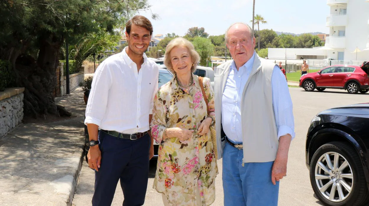 Rafa Nadal, Doña Sofía y Don Juan Carlos