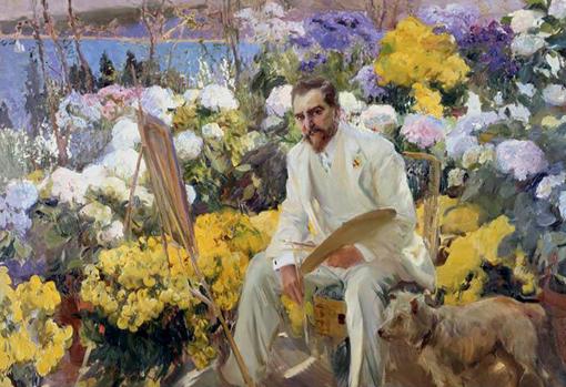 Louis Comfort Tiffany retratado por Sorolla (1911)