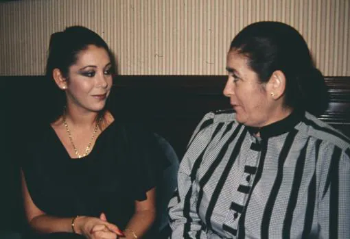 Isabel Pantoja y su madre Ana