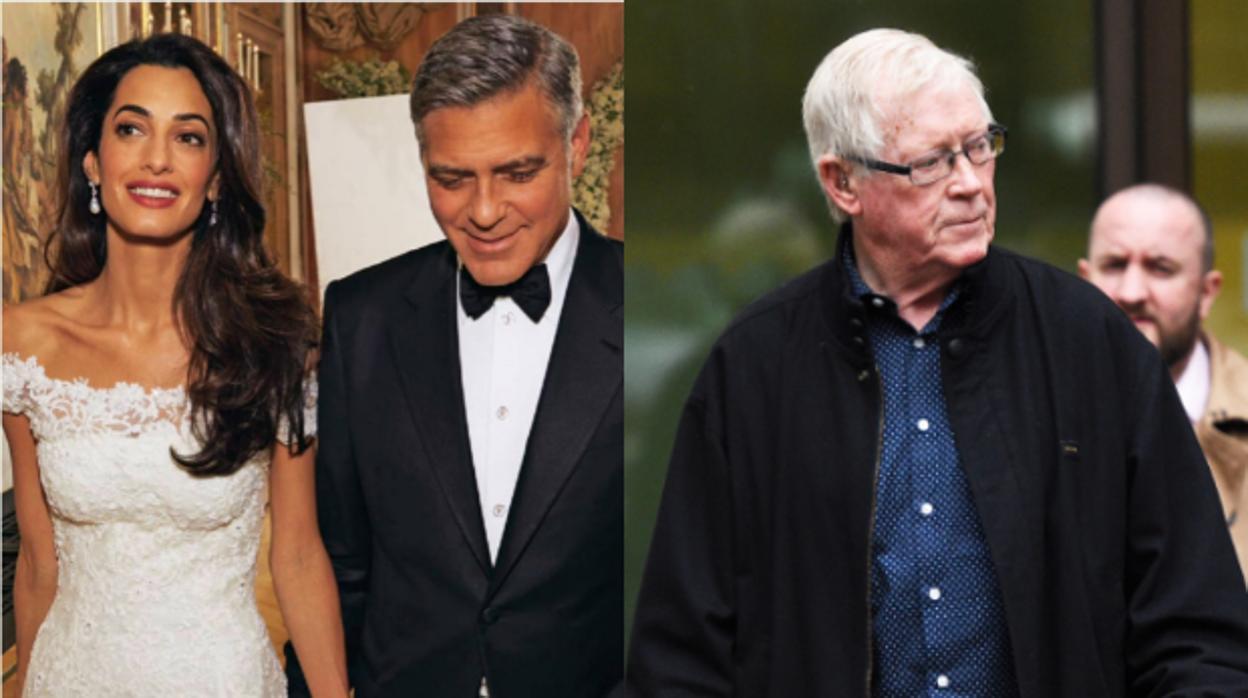 Amal y George Clooney, en su boda, y John «Kenny» Collins