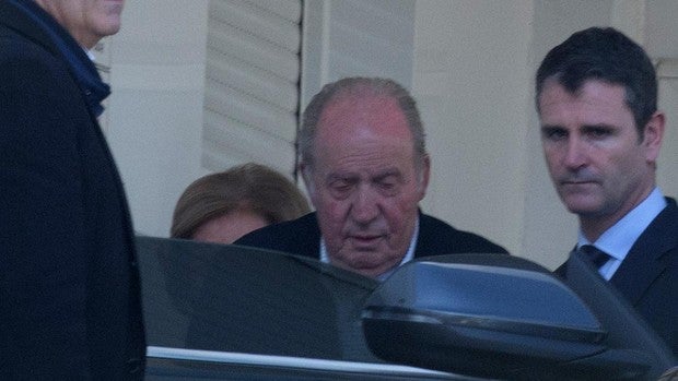 Primeras imágenes del Rey Don Juan Carlos tras la muerte de la Infanta Pilar de Borbón