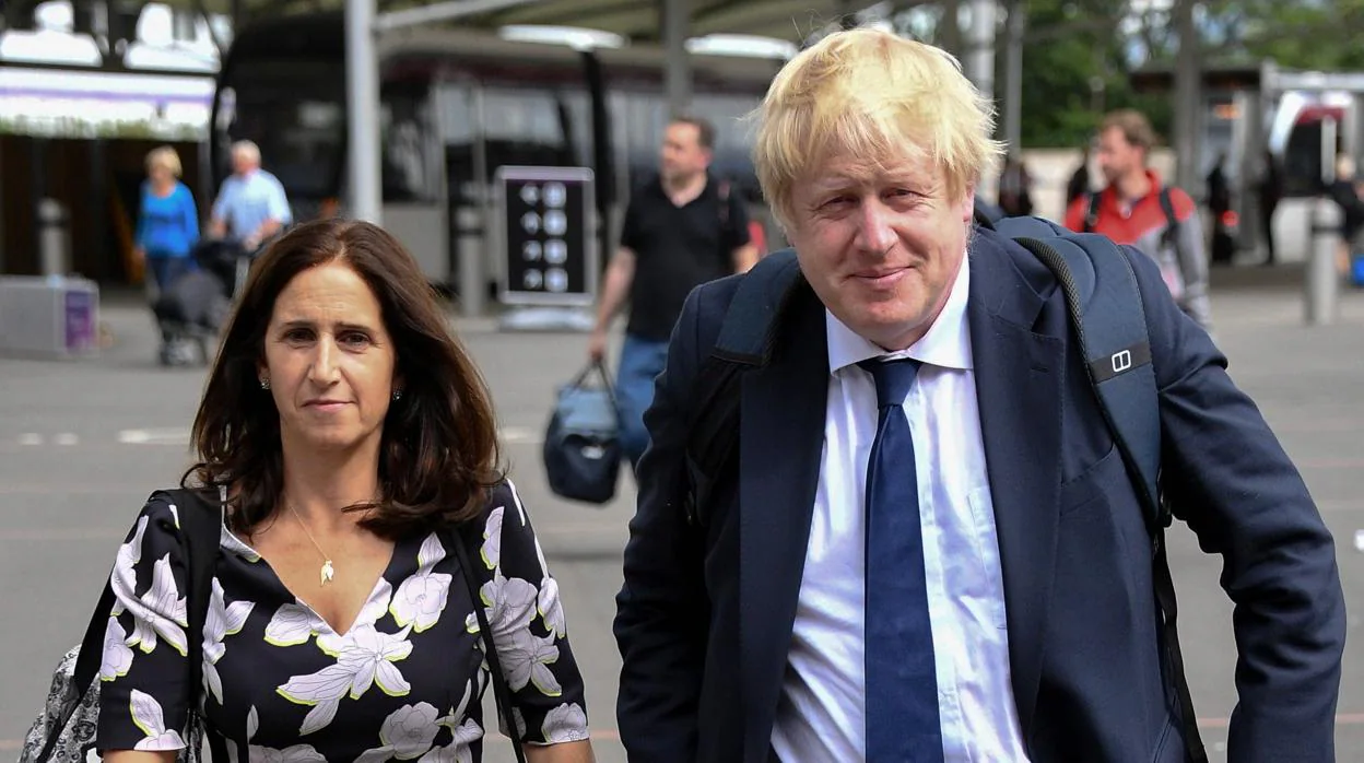 Boris Johnson y su exmujer, Marina Wheeler
