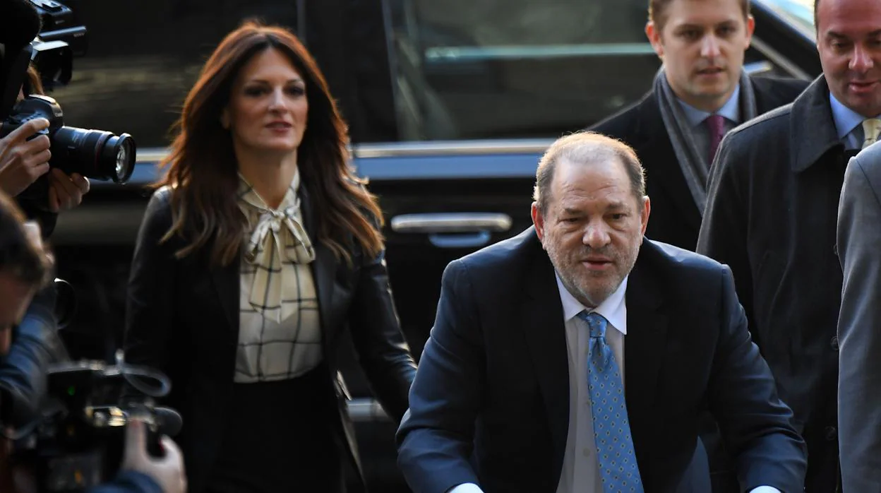 Harvey Weinstein, la semana pasada, a su llegada a la Corte Suprema de Nueva York