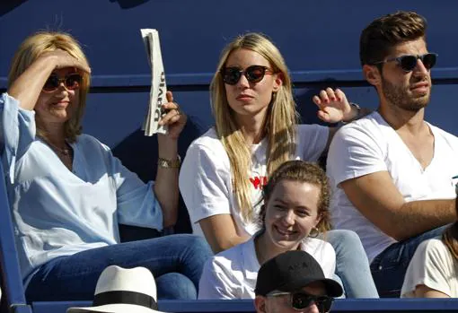 La madre de Rafa Nadal, Ana María Parera, Maribel Nadal y su pareja, en el pasado torneo Conde Godó de Barcelona