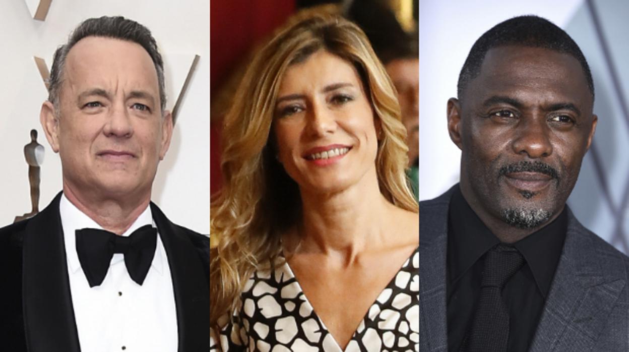 Tom Hanks, Begoña Gómez e Idris Elba