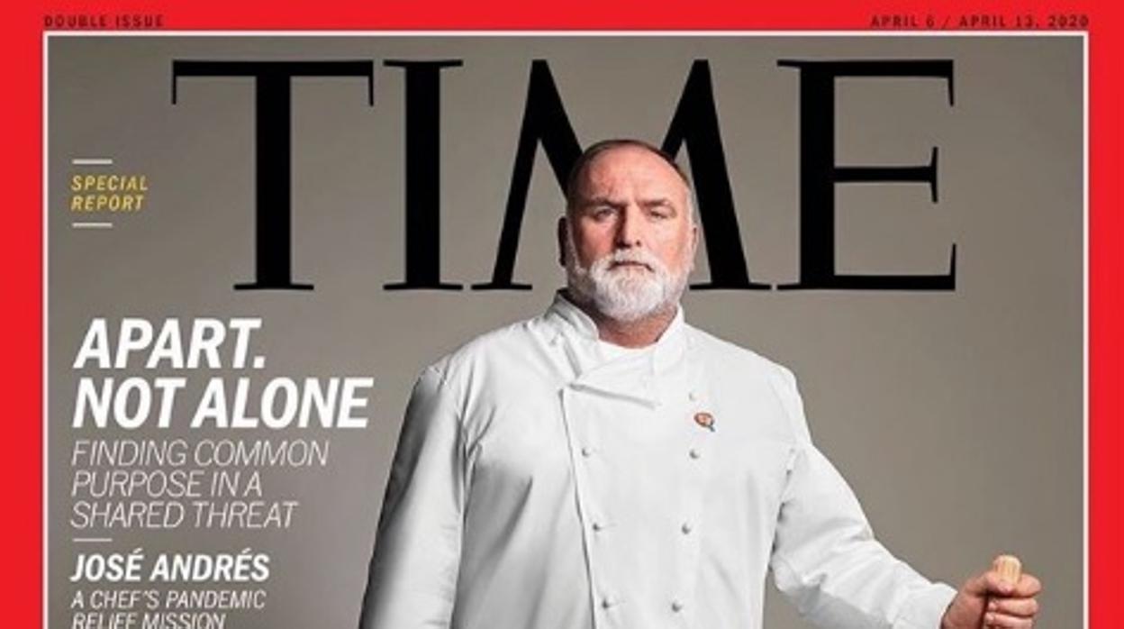 El chef José Andrés en la portada de la revista «Time»