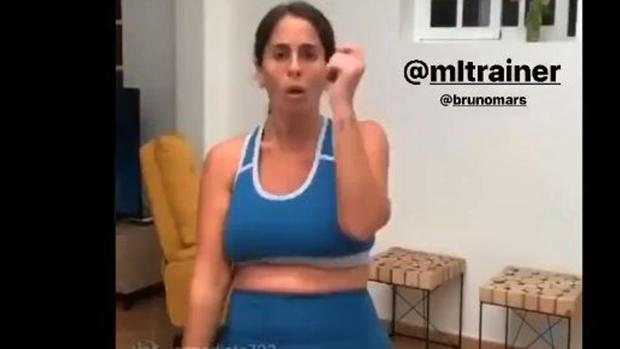 Anabel Pantoja se hace viral con su particular entrenamiento