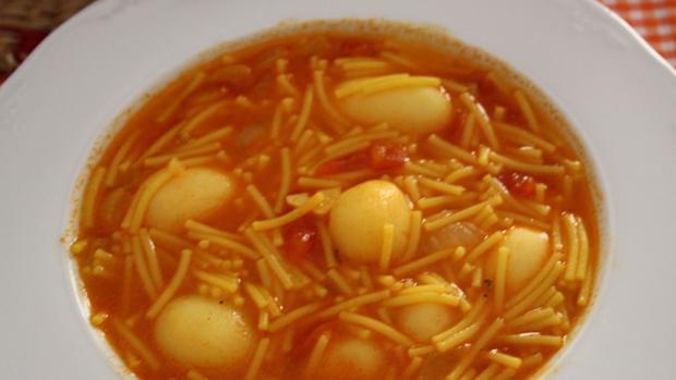Receta de fideos con patatas