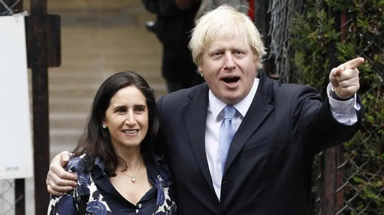 Boris Johnson y Marina Wheeler