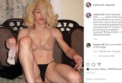 El impactante desnudo con el que Madonna burla la censura de Instagram