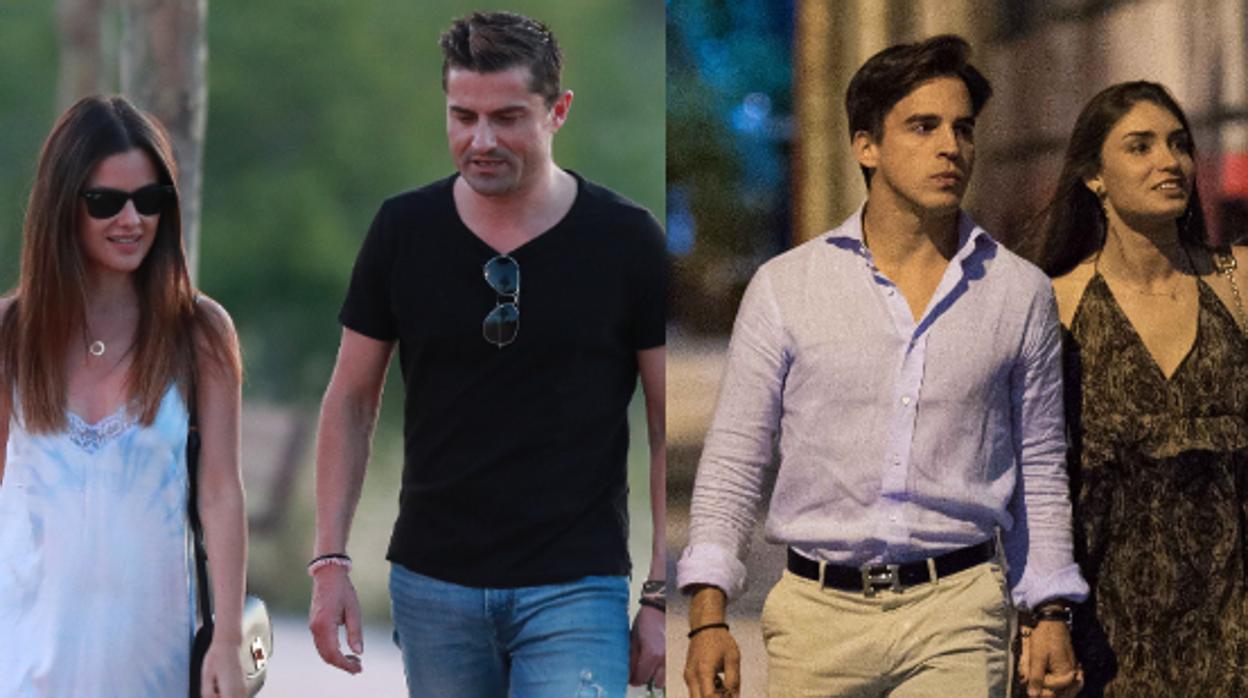 Alexia Rivas y Alfonso Merlos. A la dcha., el torero Gonzalo Caballero junto a su misteriosa acompañante