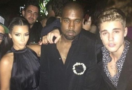 Kim, Kanye y Justin