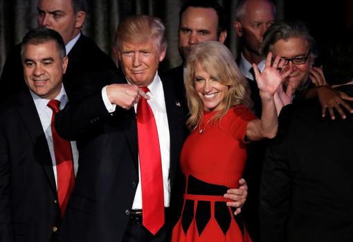 Donald Trump y Kellyanne Conway en una imagen de archivo