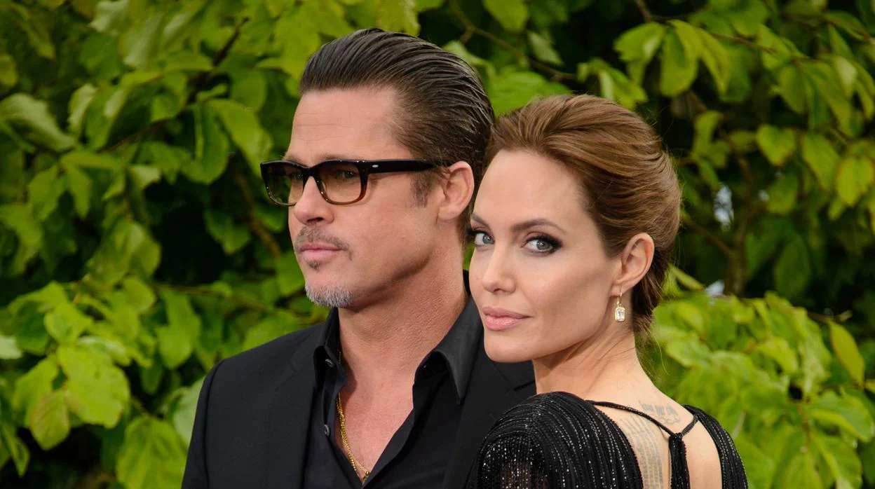 Brad Pitt y Angelina Jolie, en 2014, durante un evento en Londres