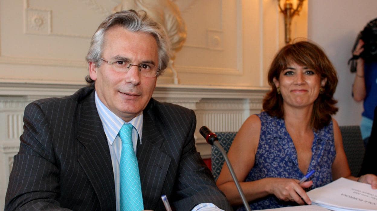 Baltasar Garzón y Dolores Delgado en 2008