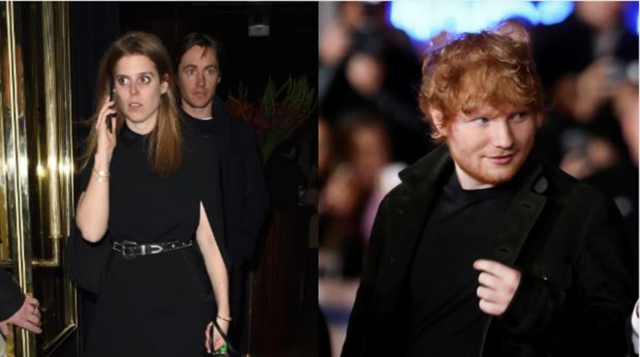 Beatriz de York y Ed Sheeran