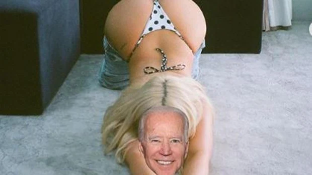 Votos por Joe Biden a cambio de fotos suyas desnuda: la polémica propuesta de una influencer