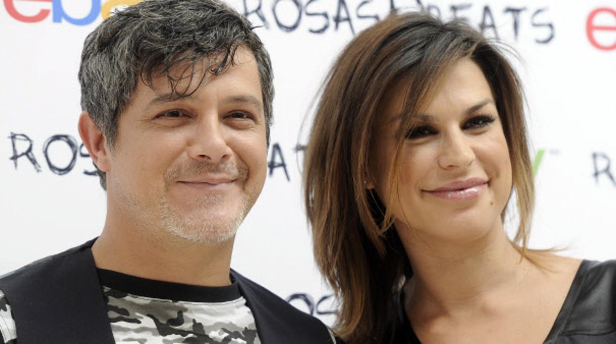 Alejandro Sanz y Raquel Perera en 2014