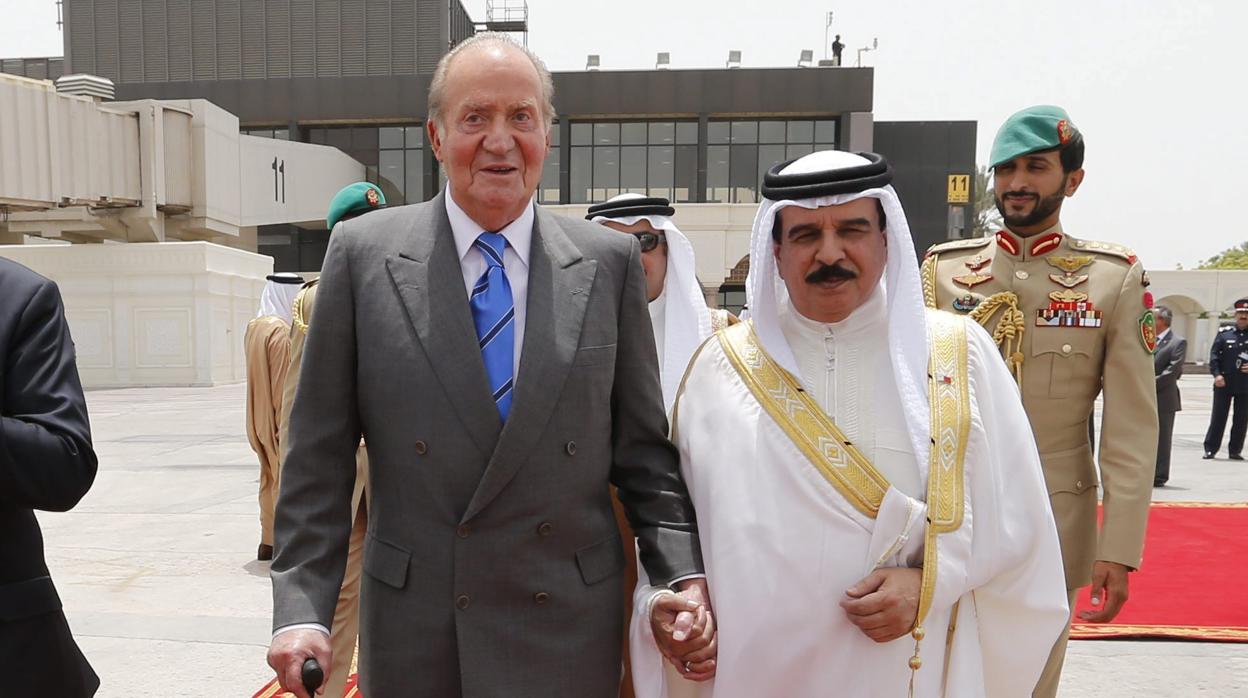 El monarca de Baréin, Hamad Bin Isa Al Jalifa junto al Rey Juan Carlos