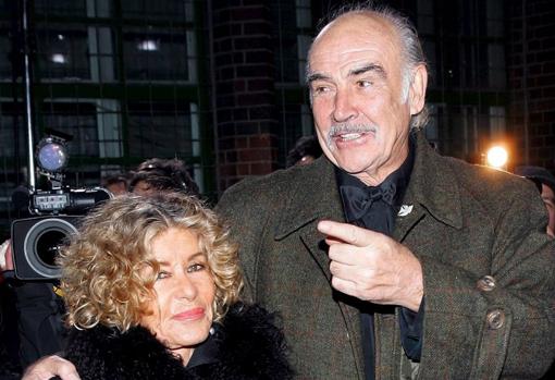 Sean Connery con su mujer, Micheline Roquebrune