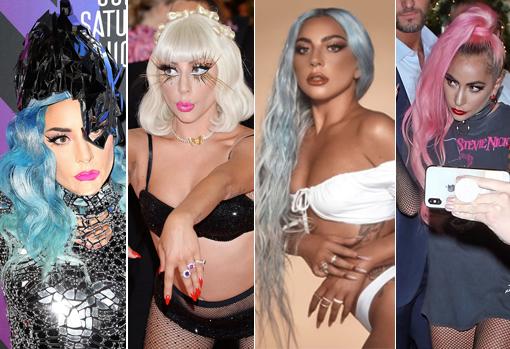 Lady Gaga con distintos looks