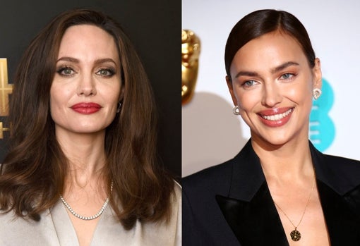 Angelina Jolie e Irina Shayk presume de labios perfectos.