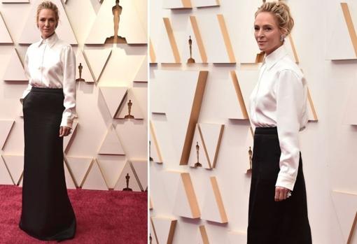 Uma Thurman posa en el 'red carpet'