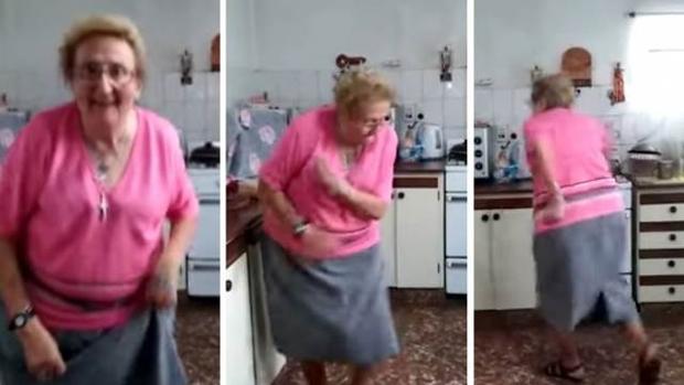 El desternillante baile de la abuela «Chispita» que se ha hecho viral en YouTube