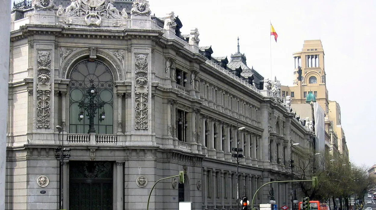 Sede del Banco de España, en la plaza de Cibeles (Madrid)