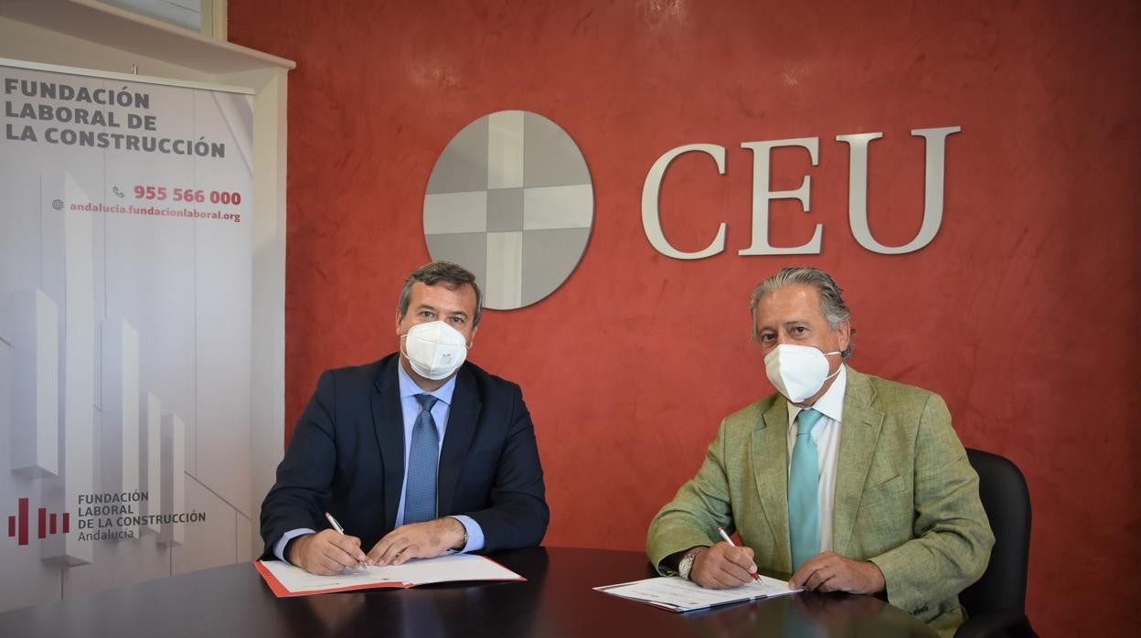 La Fundación San Pablo Andalucía CEU y la Fundación Laboral de la Construcción firman un acuerdo de colaboración