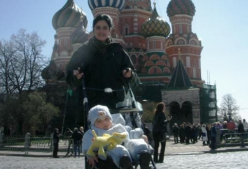 Durante una de sus visitas a Rusia para conocer al pequeño