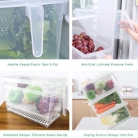 Image - Clear organizer with handle and lid