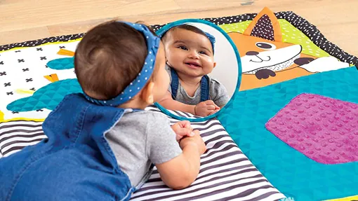 Manta de suelo o juegos para bebés - Modelo Lino&Vichy | Nenel