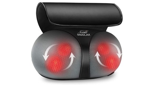 Almohada de masaje con nodos giratorios 3D y forma ergonómica