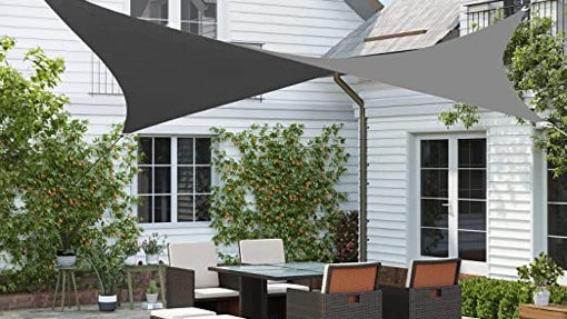 Vela parasol resistente al agua con protección UV - Songmics