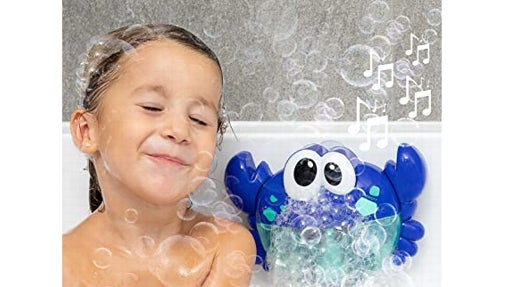 Cangrejo musical con pompas