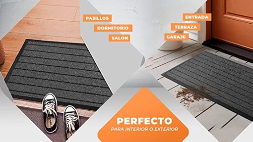 Felpudo absorbente color negro
