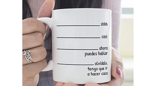 Taza blanca de desayuno