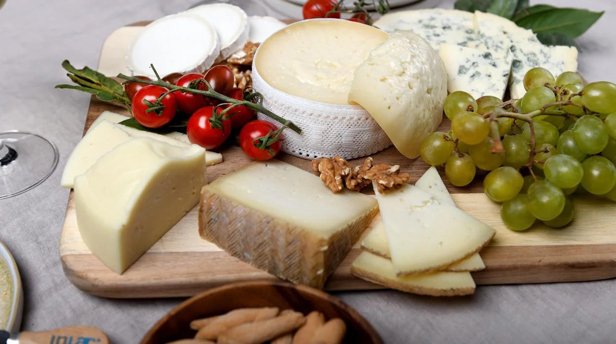 Una tabla de quesos