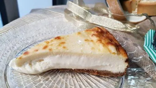 Tarta fundente de queso de Clara Villalón en Mamá Naranja