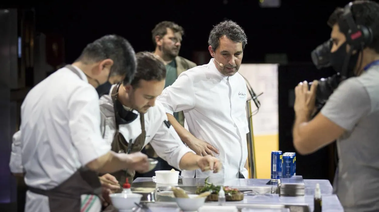 El chef gallego Javier Olleros en Madrid Fusión Alimentos de España 2021