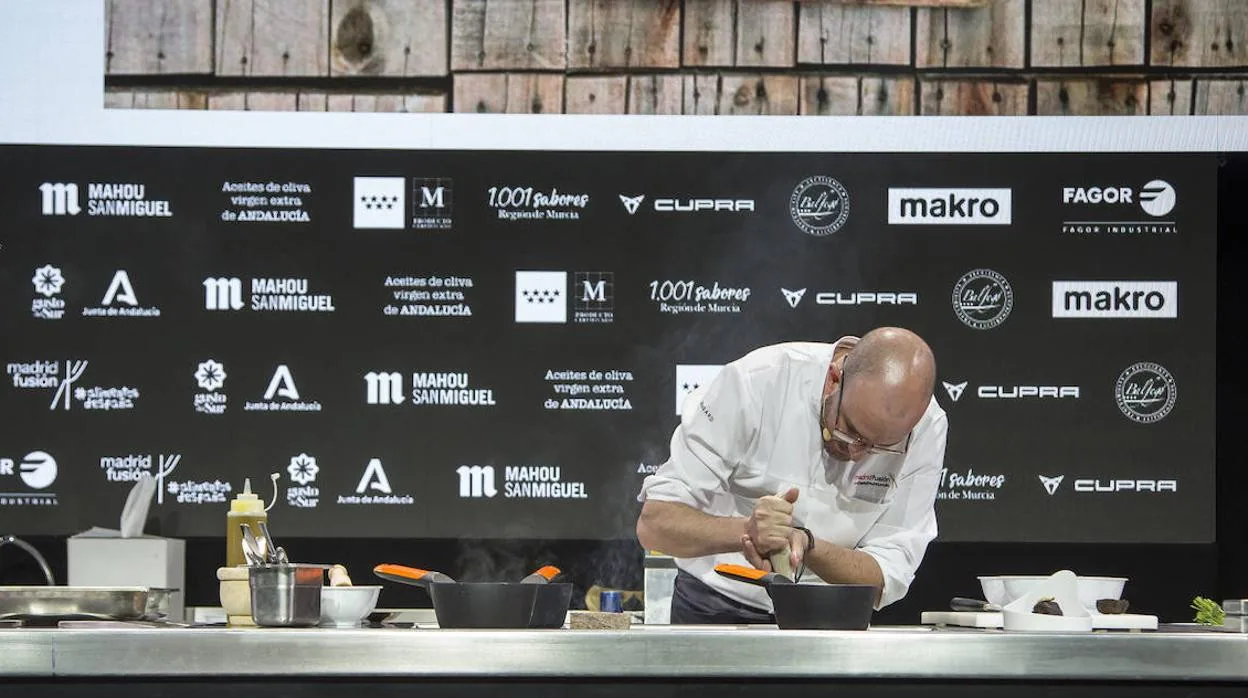 EL chef Juan Sebastián Pérez presenta sus platos en Madrid Fusión Alimentos de España 2021