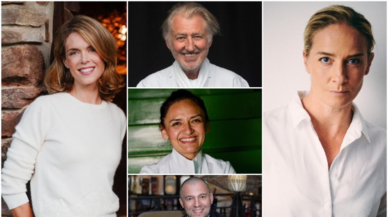 Julie Andrieu, Pierre Gagnaire, Beatriz González, Guillaume Gomez y Amandine Chaignot