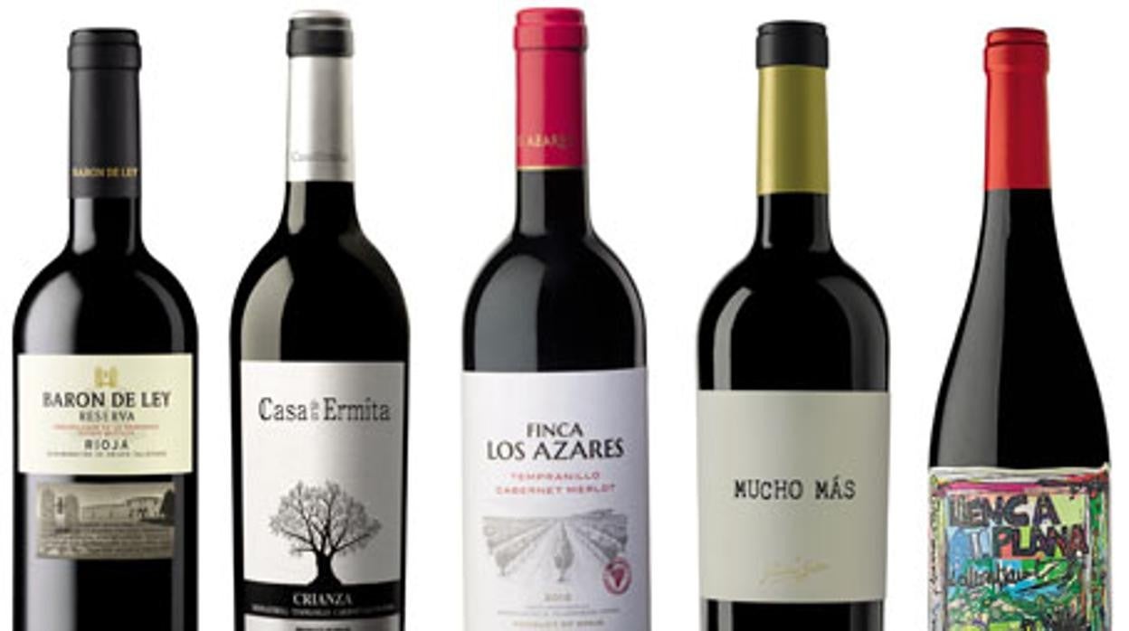 Barón de Ley Reserva 2017, Casa la Ermita 2018, Finca los Azares 2017, Mucho Más Tinto, lenca Plana 2019