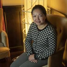 Julia Zhou, en El Bund