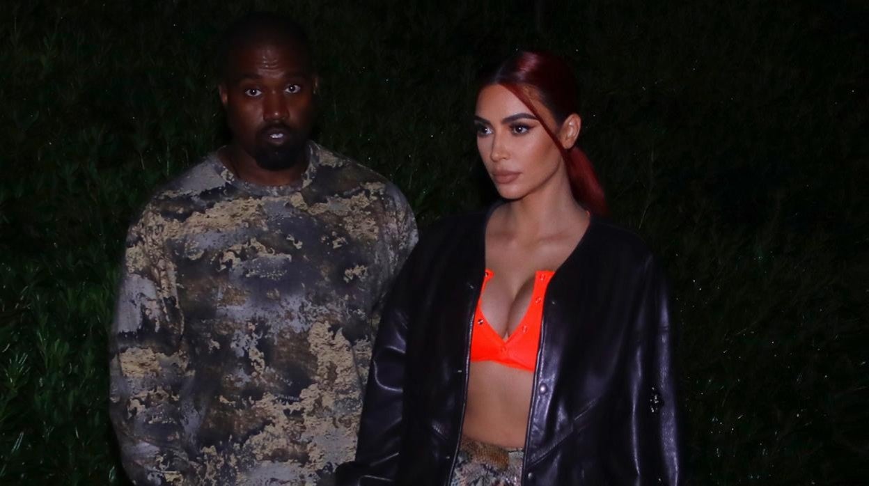 Kanye West y Kim Kardashian, el verano pasado, en la que es su última fotografía juntos