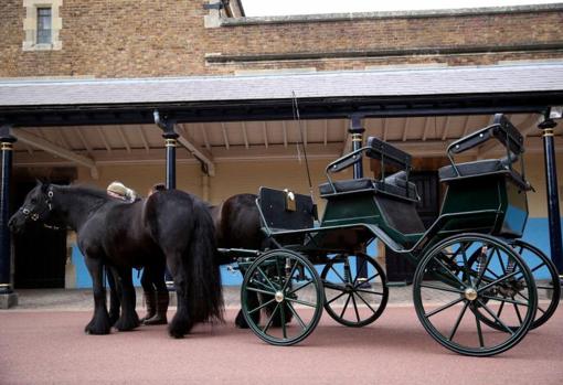 Ponis y carruaje del Príncipe Felipe